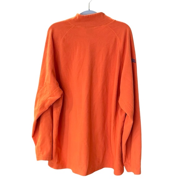 Solaris Mens Pullover Fleece 1/4 Zip Long Sleeve Orange XXL - Picture 2 of 10